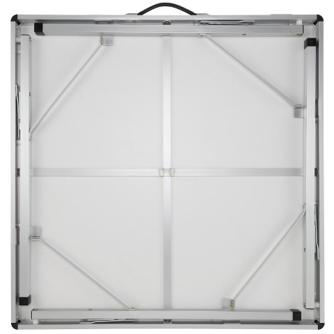 COLEMAN Faltbarer, quadratischer Campingtisch (BxTxH): 80 x 80 x 70 cm aus Aluminium mit antimikrobieller Tischplatte und Tragegriff