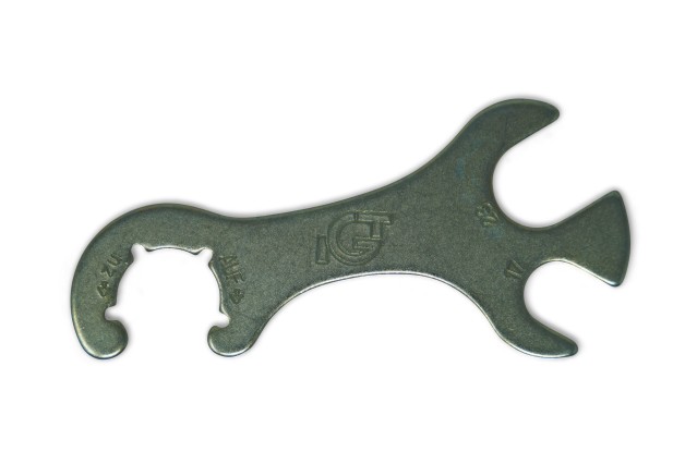 Schraubschlüssel für Gasregler G.12 W21,8 x 1/14 L.H. (KLF) , Stahl