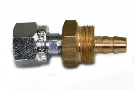 DREHMEISTER Raccord réducteur pour tuyau thermoplastique 8mm pour réservoir 4 trous 1/2-20 UNF (N06)