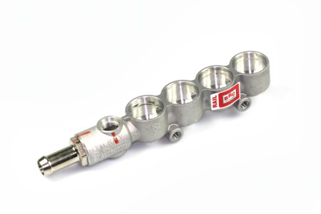 BRC Injektorleiste 4 Zylinder mit Drucksensoranschluss (neue Ausführung)