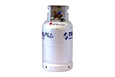 Alugas Travel Mate botella de GLP, cilindro de gas recargable 27 L con multiválvula (DE)