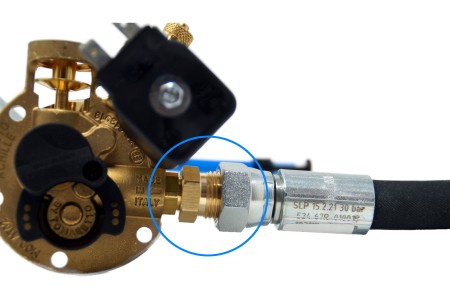 DREHMEISTER Adapter 1/2" Füllschlauch auf G1/4" Gewinde (Multiventil/Einfüllstutzen)