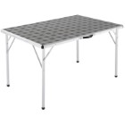 COLEMAN Table de camping rectangulaire pliable (LxPxH) : 120 x 80 x 70 cm en aluminium avec plateau antimicrobien et poignée de transport.