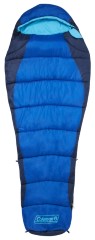 COLEMAN Mumienschlafsack FISION 100 blau. Abmessung: 208 cm x 81/45 cm. Temperaturbereich -8° bis +9° Grad