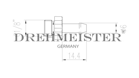 DREHMEISTER Einblasdüse für Valtek T30/Matrix XJ Rail - G1/8’’ - D.5mm L.25mm