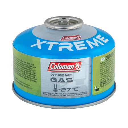 COLEMAN Ventilgaskartusche C100 Xtreme für den Einsatz bei extremen Temperaturen von bis zu -27°C. Füllgewicht 97g