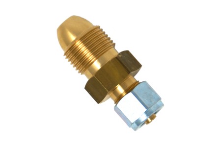 Calor Cilindro de Propano (UK POL) Adaptador a manguera termoplástica de 8 mm