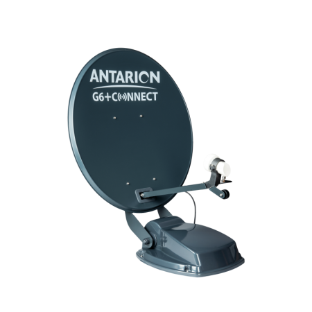 Antarion automatische Sat Anlage, Satellitenschüssel G6+ Connect 65cm, grau