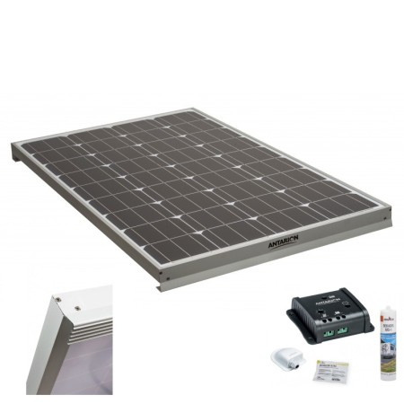130W Monokristall Solar-Komplettanlage, Camping Solar Panel für Wohnmobil