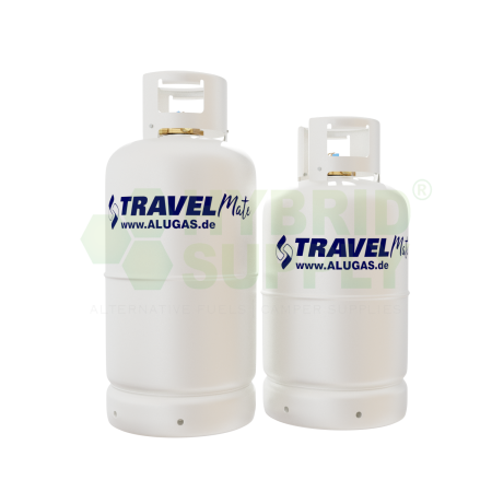 ALUGAS Travel Mate Gastankflasche mit 80% Multiventil