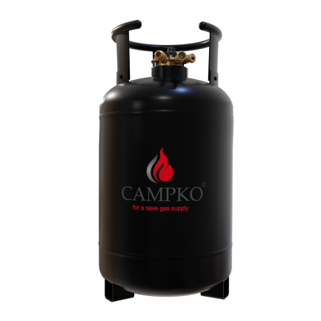 CAMPKO Gastankflasche 30 Liter mit 80% Multiventil (DE)