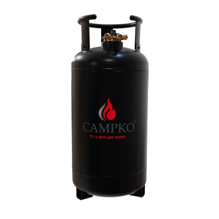 CAMPKO Gastankflasche 36 Liter mit 80% Multiventil (DE)