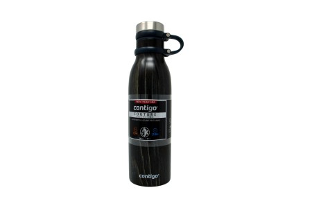 Contigo Matterhorn Couture taza térmica, botella de acero inoxidable para beber Thermalock 590ml (Indigo Wood)