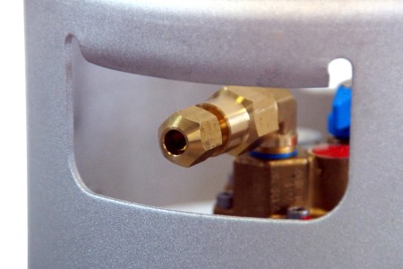 DREHMEISTER adaptador de llenado 1/2 SAE manguera de llenado a tubo de cobre de 8 mm - ancho 1/4