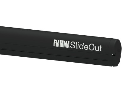 FIAMMA Slide Out  Markise Wohnmobil - Gehäuse schwarz, Tuchfarbe Royal Grey