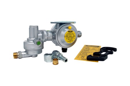 GOK Gasdruckregler Caramatic DriveOne mit Crash-Sensor (CS) 1,5 kg/h - horizontale Einbauposition