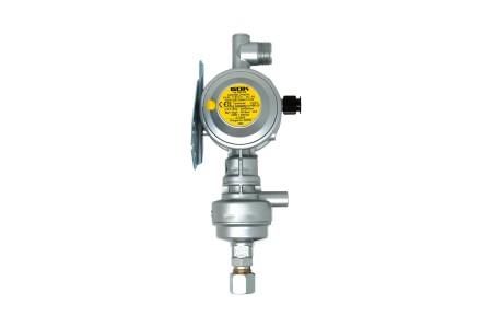 GOK Gasdruckregler Caramatic DriveOne CS 30 mbar 1,5 kg/h - vertikale Einbauposition – G.13 -> Rohrverschraubung 10mm – 8mm