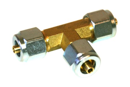 T-Einschraubverschraubung für Flexleitung D8/6/8mm